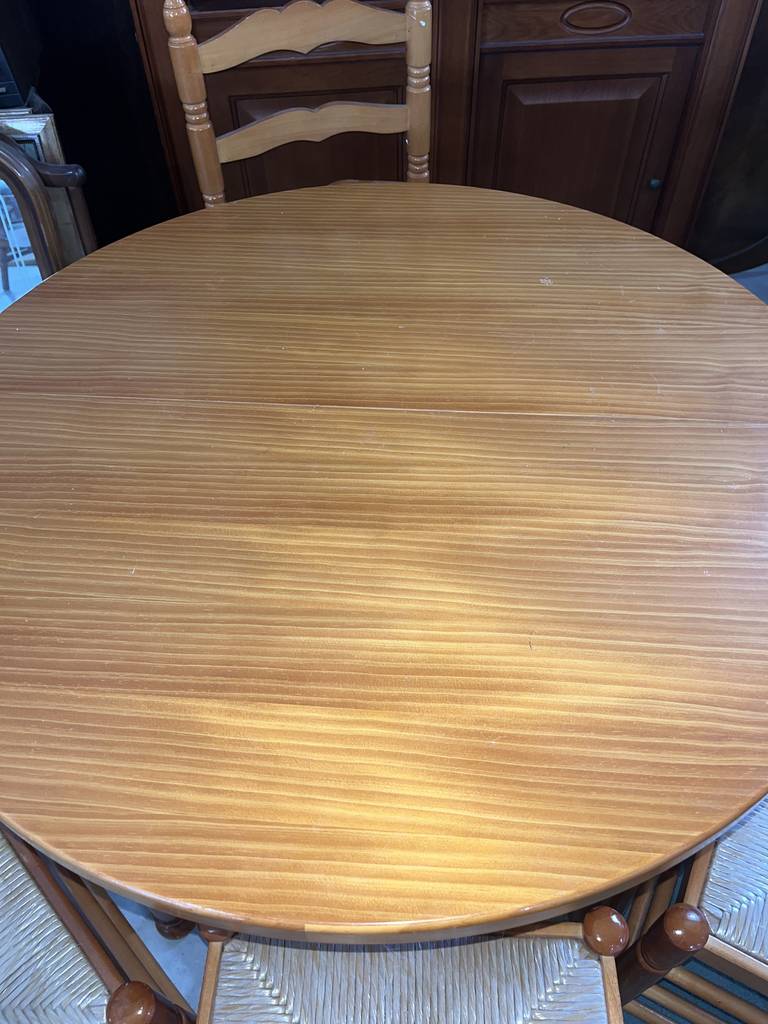 MESA REDONDA Y 6 SILLAS - Imagen 9