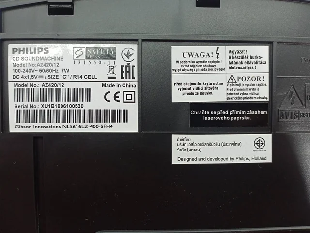 RADIO CD PHILIPS MODELO AZ420 - Imagen 4