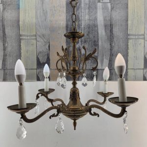 LÁMPARA DE ARAÑA DE LATÓN