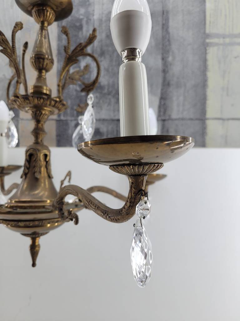 LÁMPARA DE ARAÑA DE LATÓN - Imagen 4