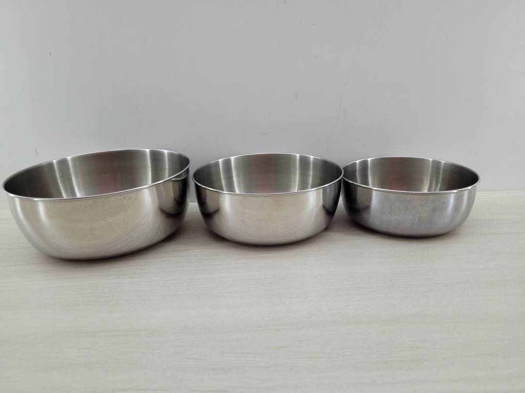 3 BOLES DE ACERO INOXIDABLE