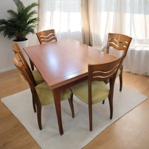 MESA EXTENSIBLE Y 5 SILLAS