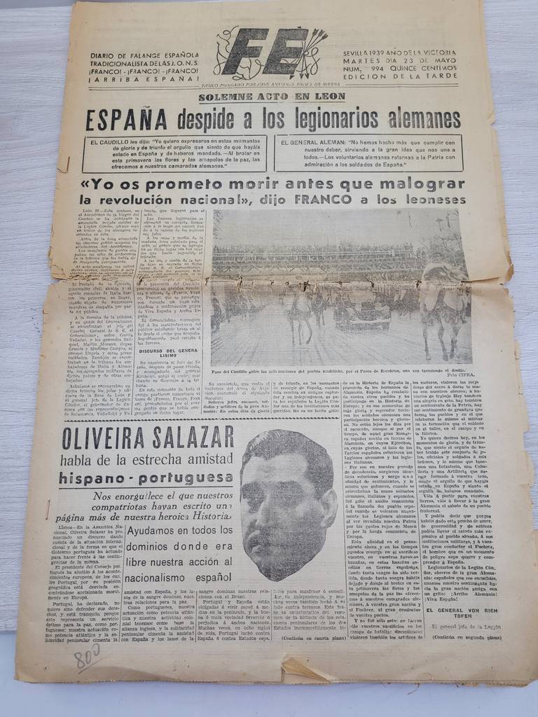 PERIÓDICO FE (DIARIO DE FALANGE)