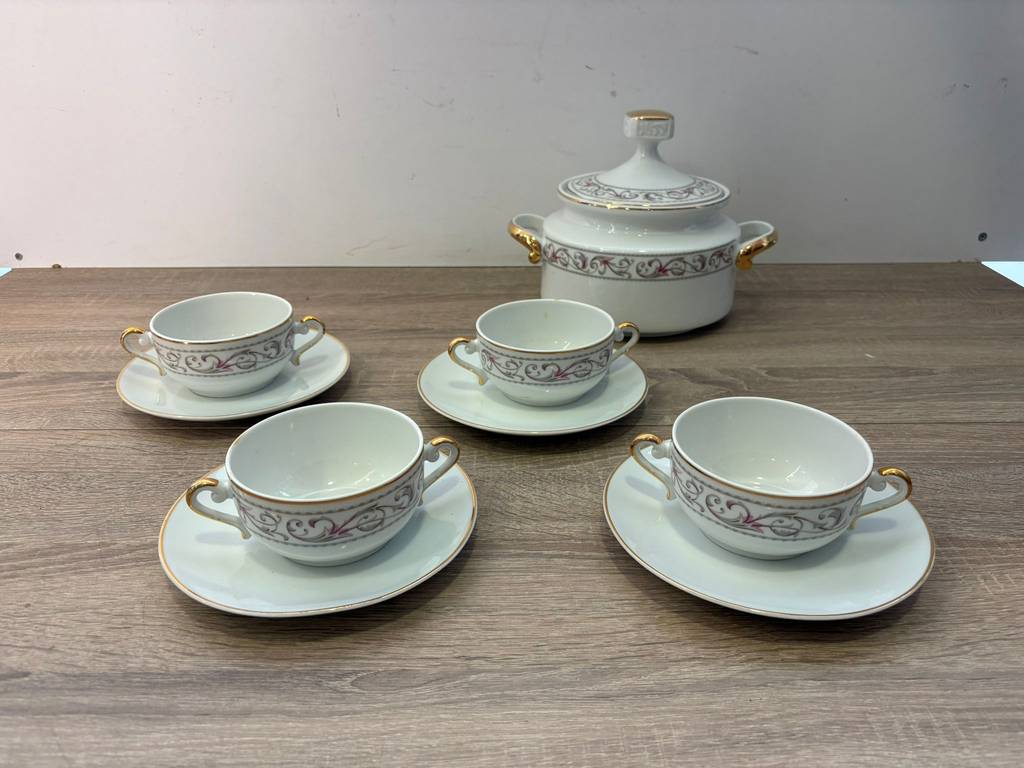 JUEGO DE CAFÉ DE PORCELANA