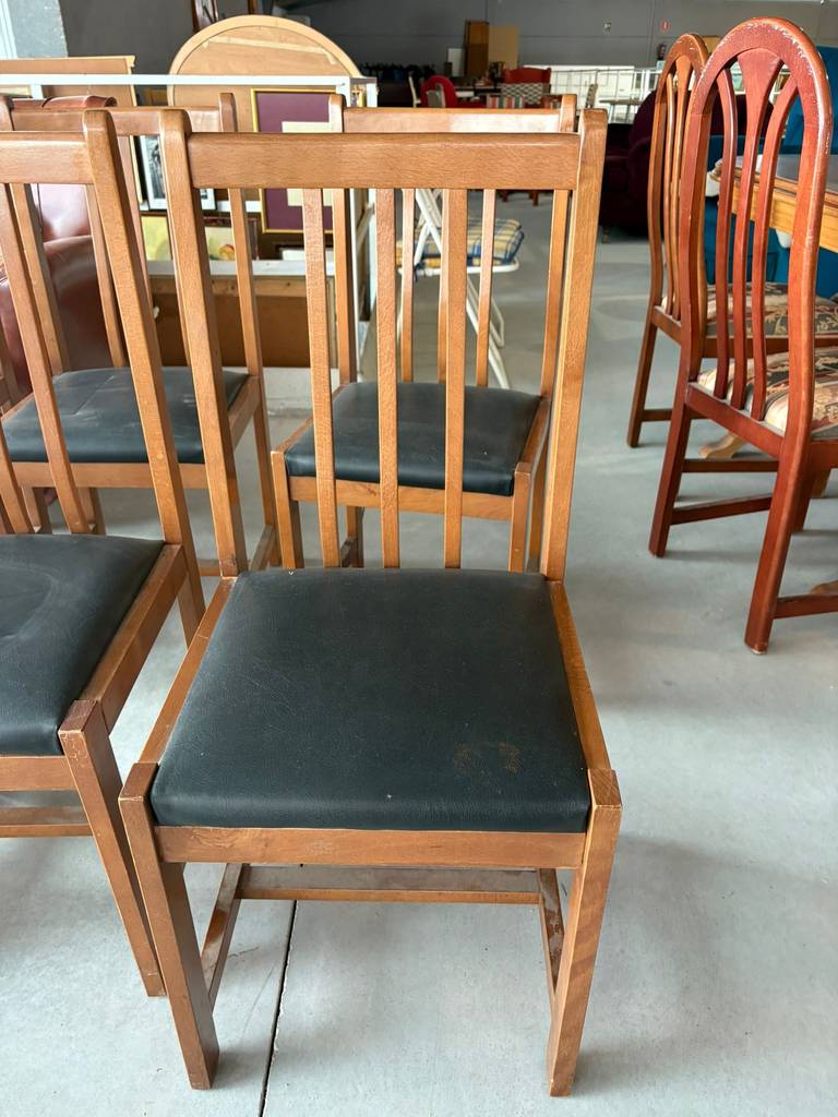 6 SILLAS DE MADERA - Imagen 5