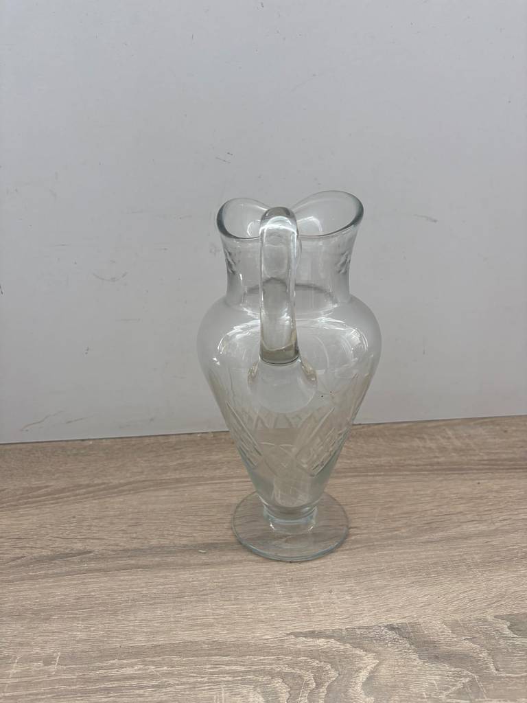 JARRA DE CRISTAL ANTIGUA - Imagen 4