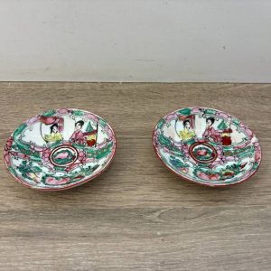 2 PLATITOS DE CERÁMICA CHINA