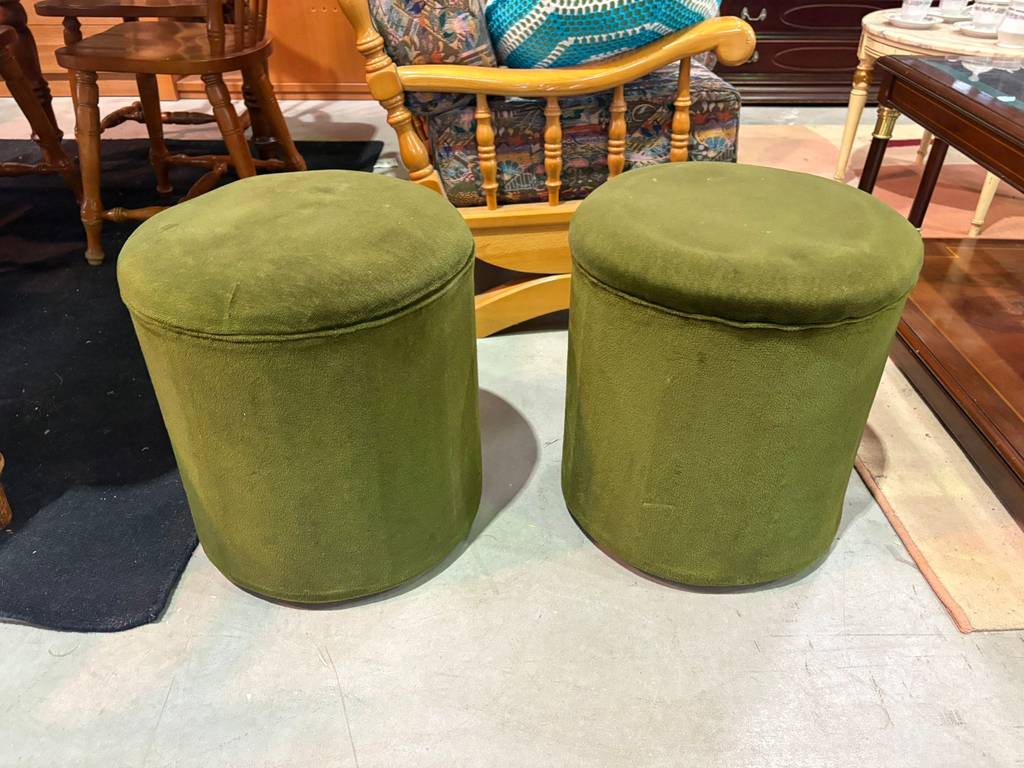 2 TABURETES DE TERCIOPELO - Imagen 3