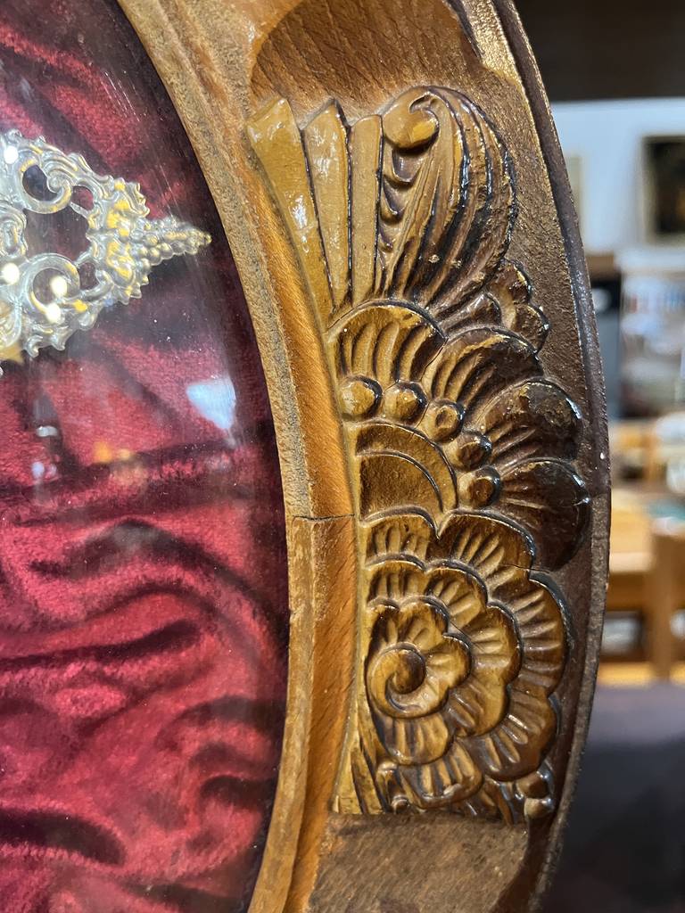 ANTIGUO CRUCIFIJO ENMARCADO - Imagen 8