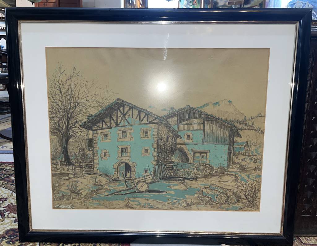 DIBUJO DE CASERÍO VASCO - Imagen 2