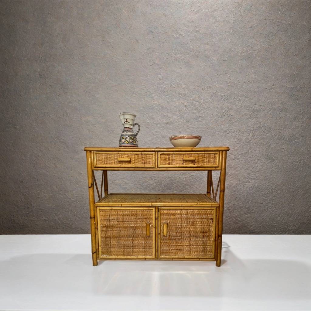 RECIBIDOR DE MIMBRE Y BAMBÚ