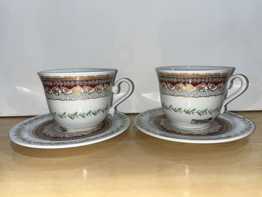2 TAZAS LIMOGES
